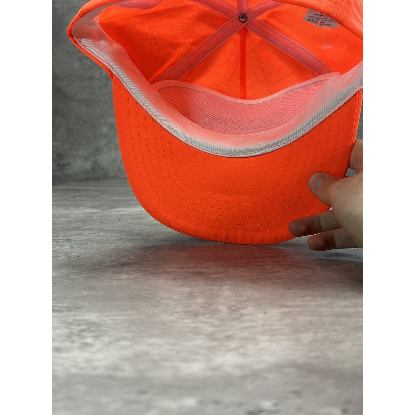 Vintage 1992 Skydome Champion Spellout Graphic Snapback Hat OSFA Neon Orange