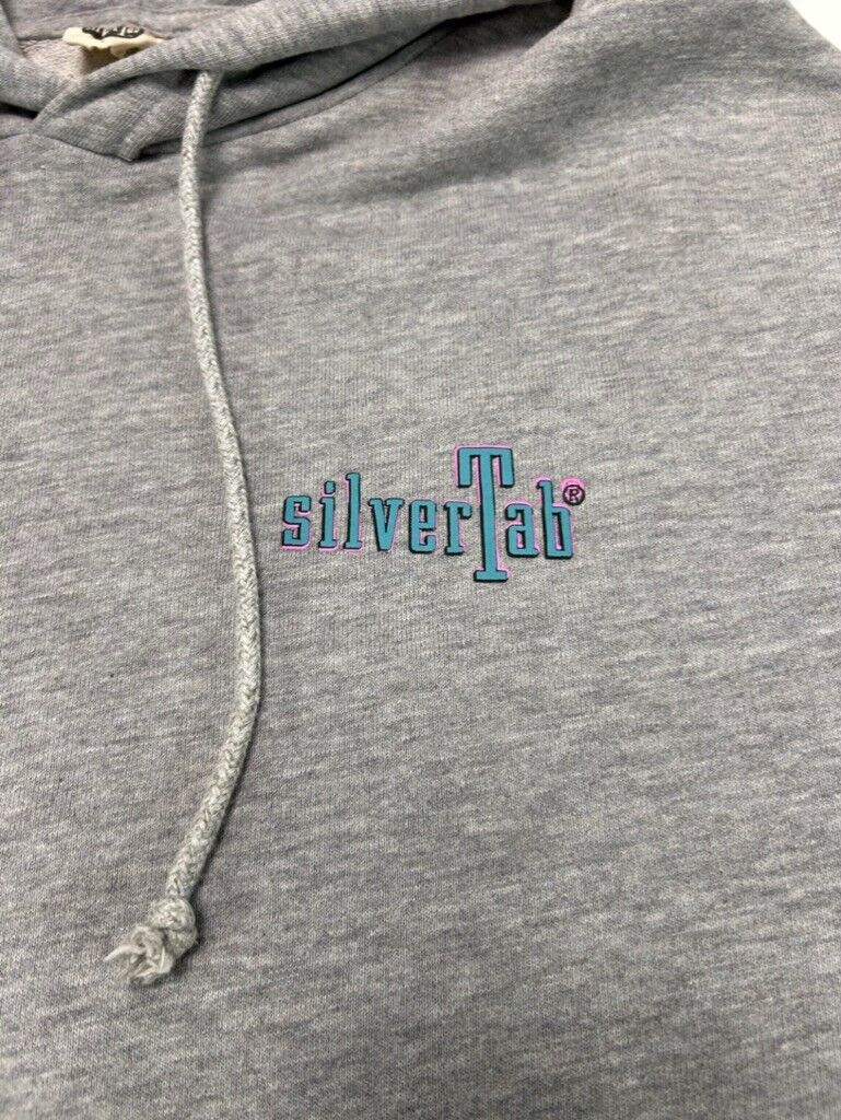 Levis Silvertab Graphic Spellout Pullover Hooded Sweatshirt Size Large