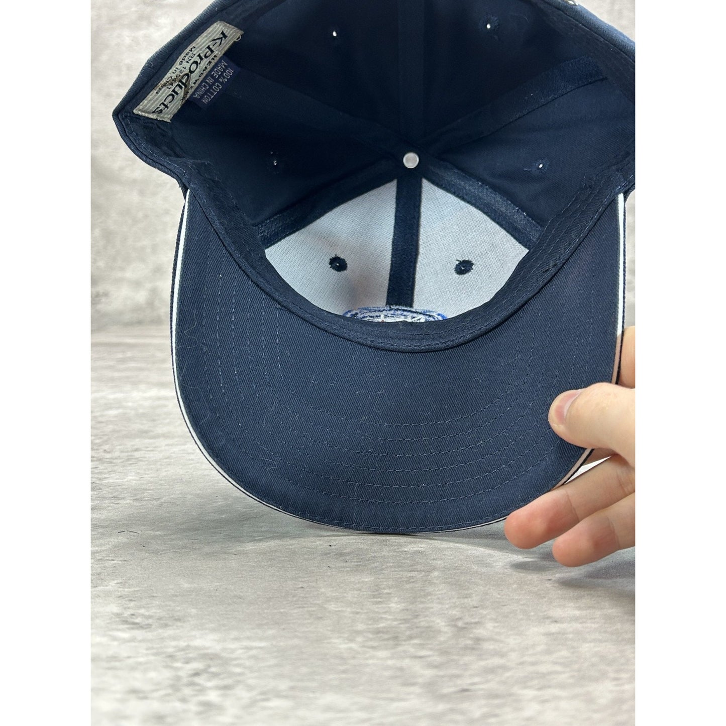 Vintage 2000s NFL On CBS Embroidered Spellout Logo Strapback Hat OSFA