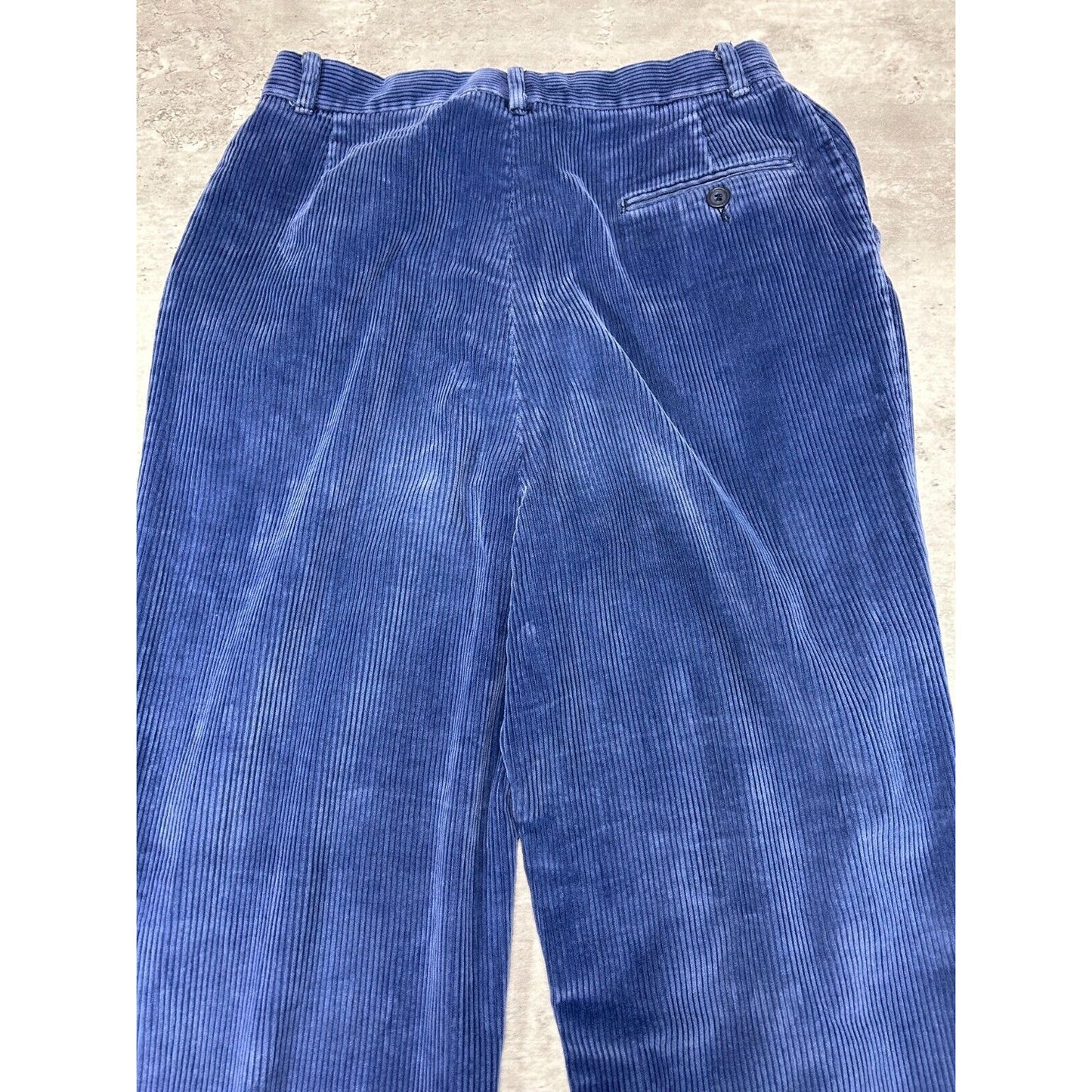 Vintage 80s/90s Eddie Bauer Corduroy Trouser Style Pants Size 29 Blue