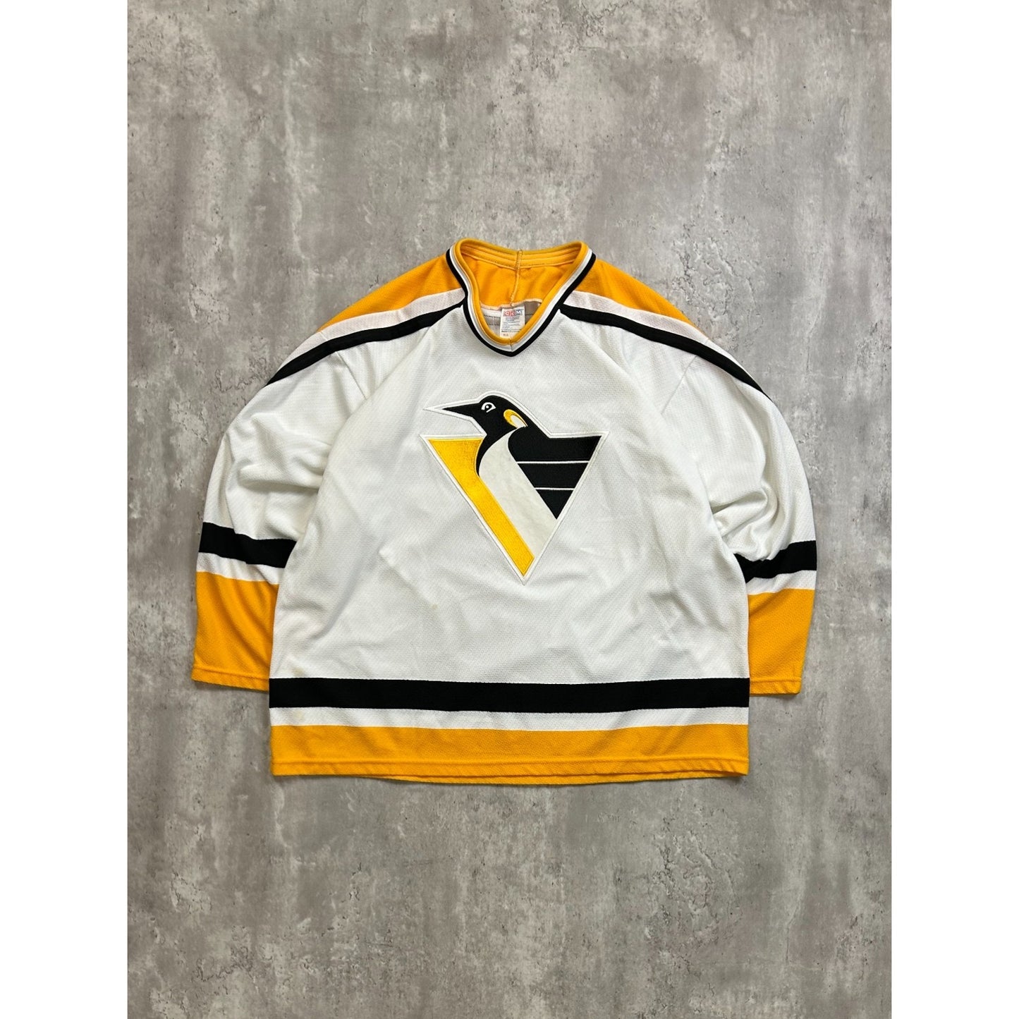 Vintage 90s Pittsburgh Penguins NHL Stitched CCm Hockey Jersey Size XL