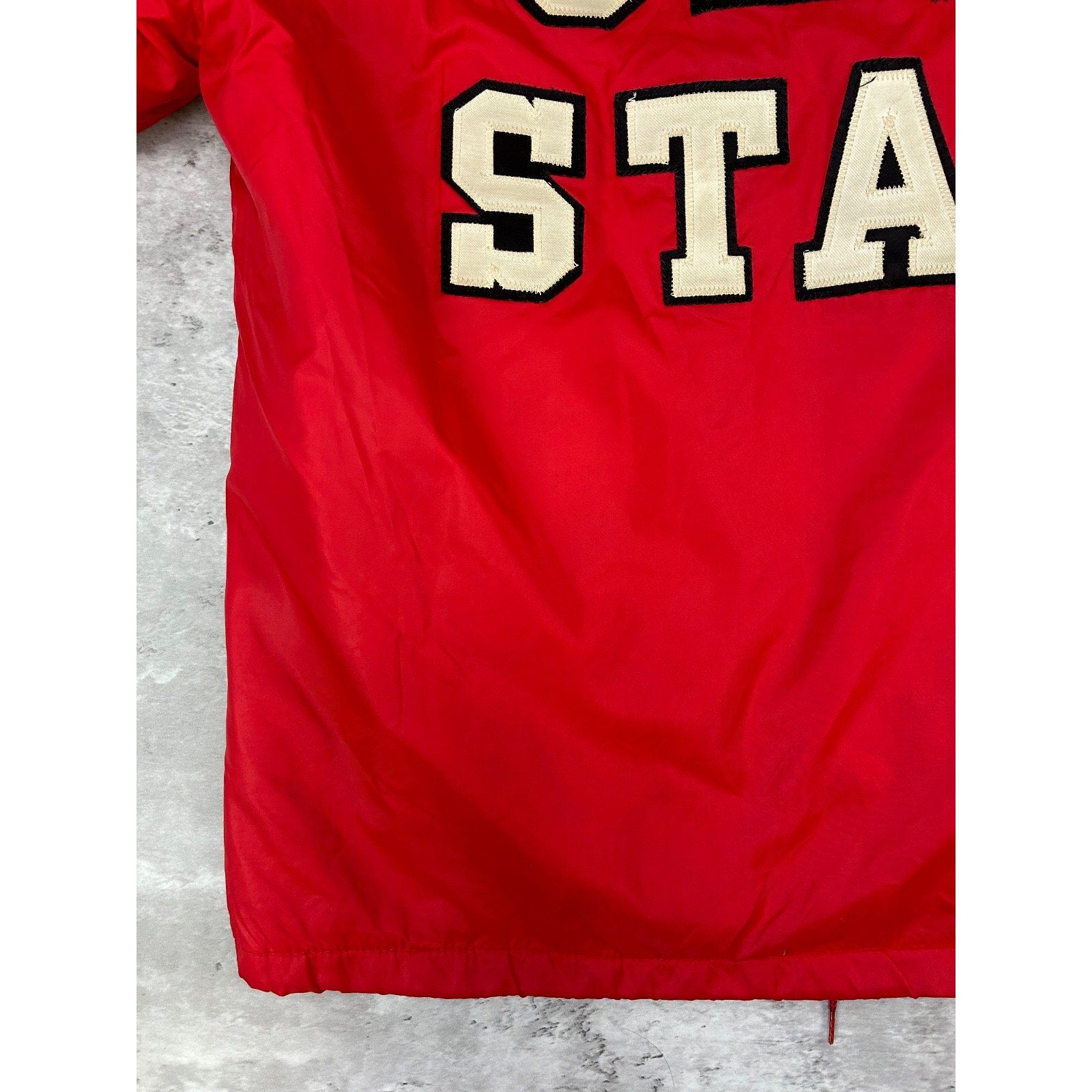 Vintage 70s/80s Ohio State Buckeyes NCAA Fleece Lined Coaches Jacket Size XL