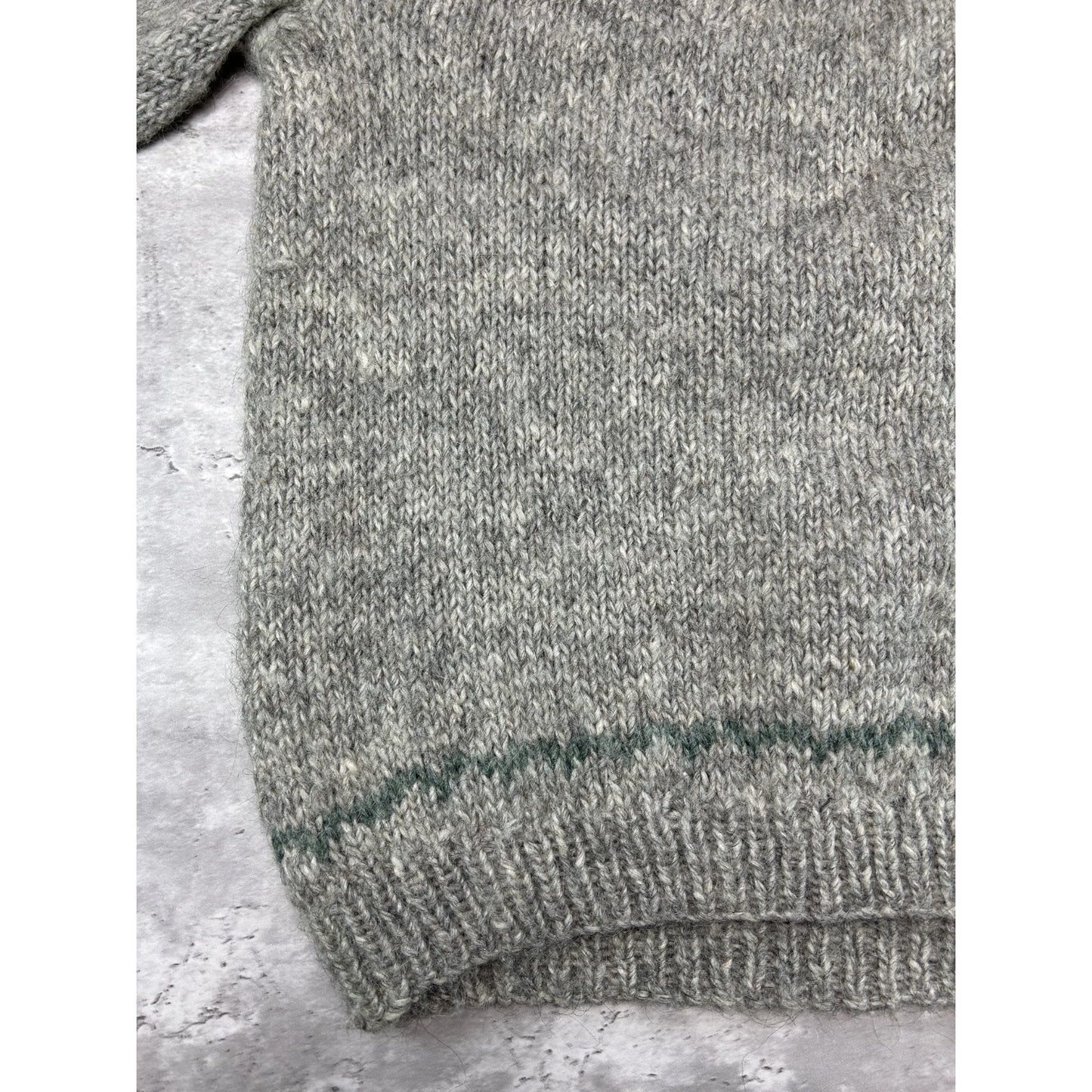 Vintage 80s Nancy Thomas Abstract Striped Pullover Knit Sweater Size XL