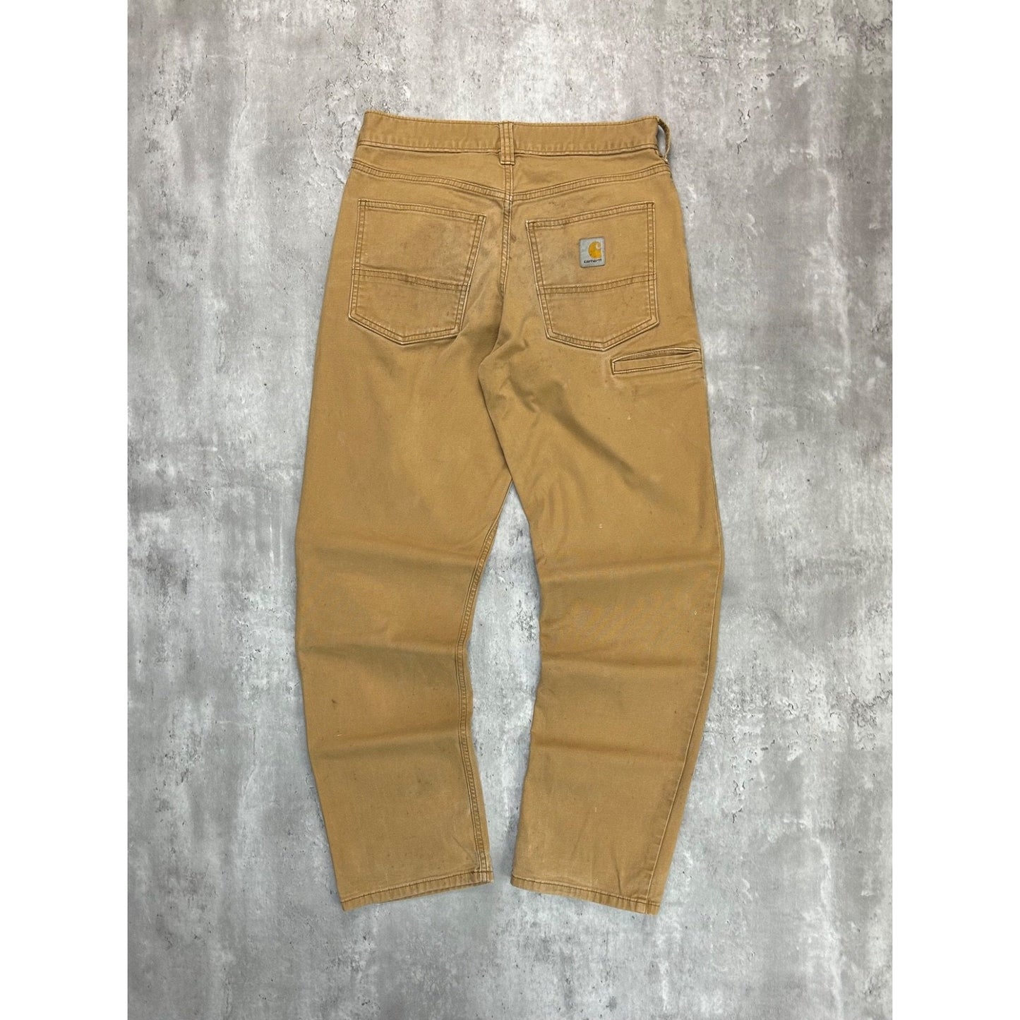 Carhartt Relaxed Fit Canvas Workwear Five Pocket Pants Size 30 Beige