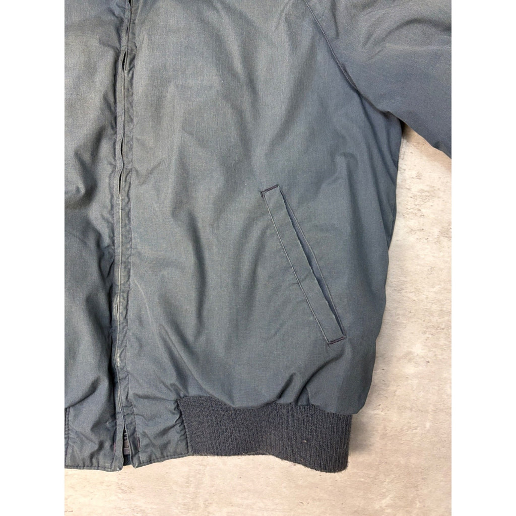 Vintage 80s Eddie Bauer Insulated Full Zip Collared Bomber Jacket Size XL