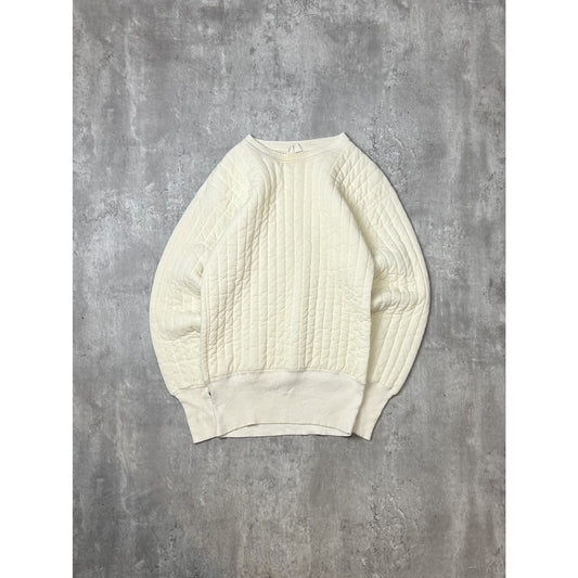 Vintage 1960s Bodyguard Quilted Thermal Lined Pullover Sweatshirt Size Large