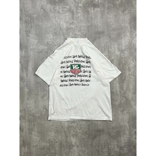 Vintage 90s Tag Heuer Professional Sport Watches Spellout Graphic T-Shirt Large