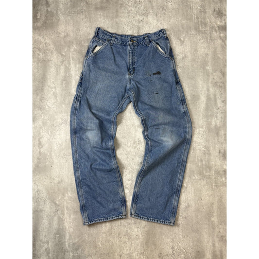 Vintage Carhartt Medium Wash Denim Workwear Pants Size 33
