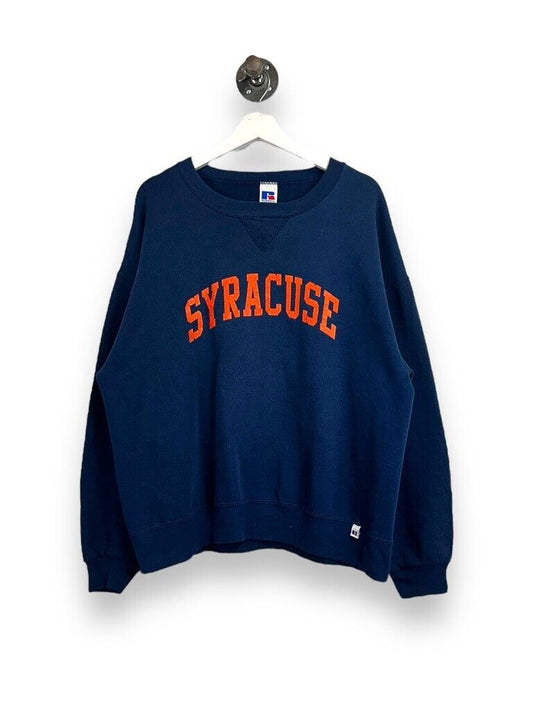 Vintage Syracuse Orangemen NCAA Arc Spellout Graphic Sweatshirt Size XL