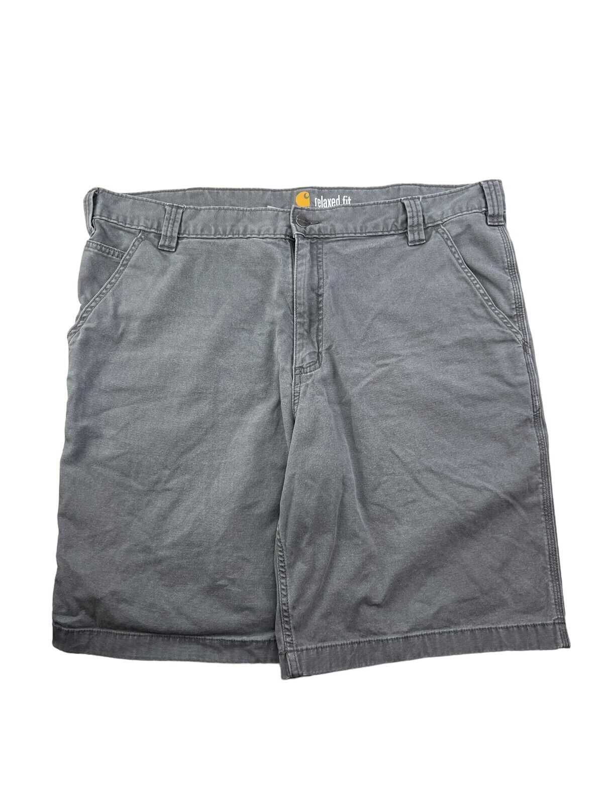 Carhartt Relaxed Fit Canvas Workwear Five Pocket Shorts Size 40 Gray