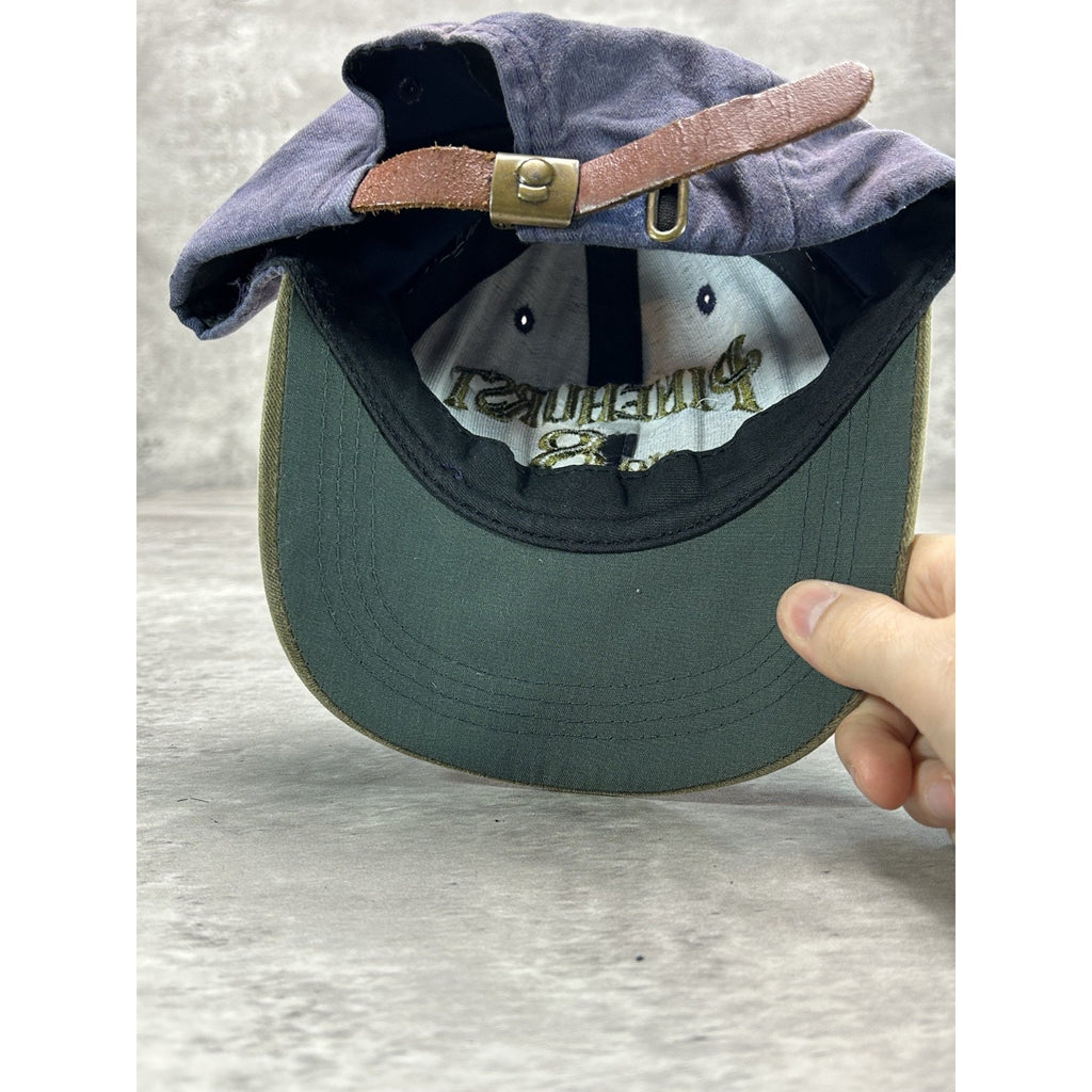 Vintage 90s Pinehurst No. 8 Embroidered Spellout Golf Strapback Hat OSFA
