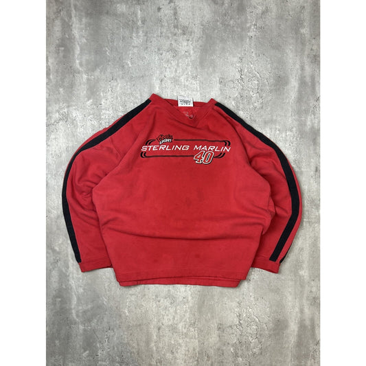 Vintage Sterling Marlin #40 NASCAR Coors Light Embroidered Sweatshirt Size Large