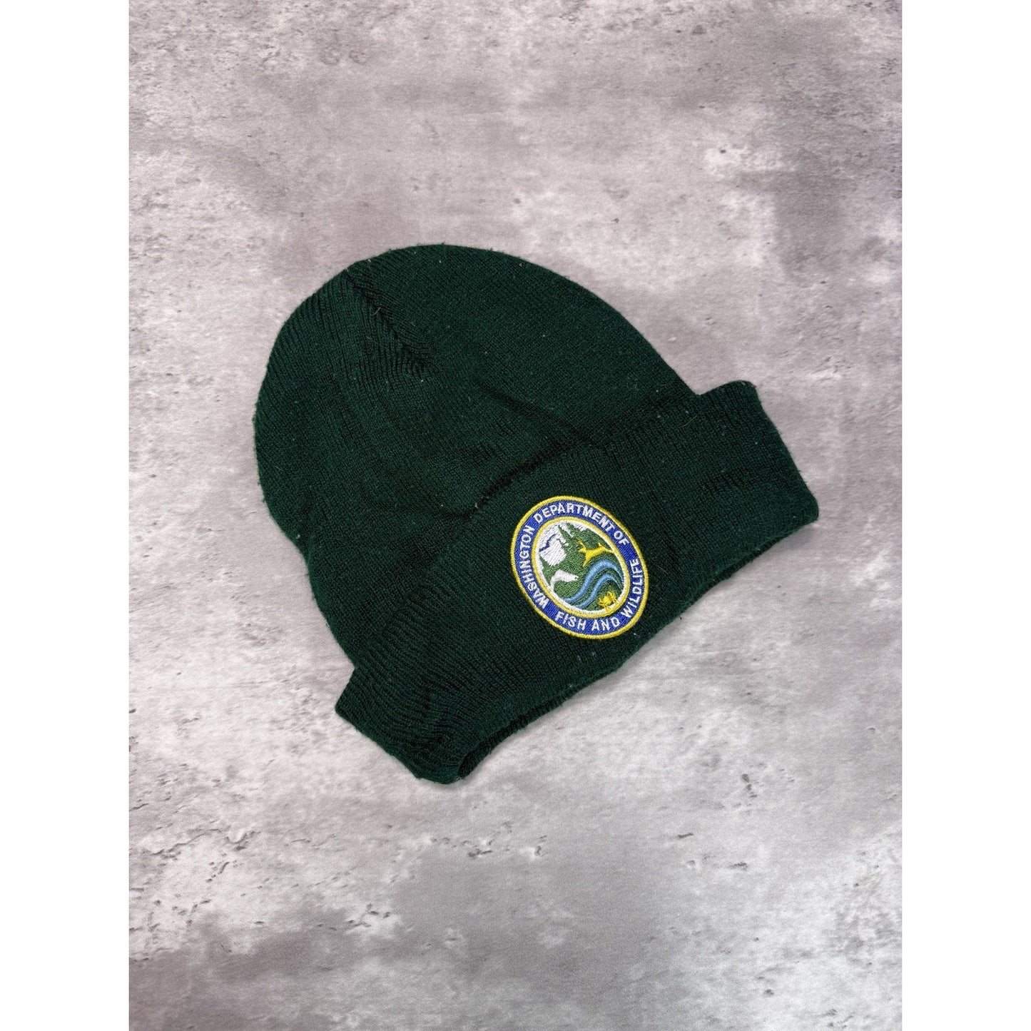 Vintage Washington Department Of Fish & Wildlife Embroidered Beanie Hat OSFA