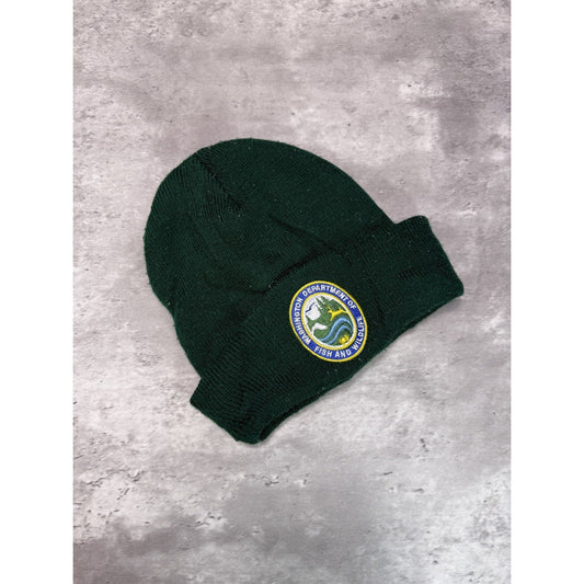 Vintage Washington Department Of Fish & Wildlife Embroidered Beanie Hat OSFA