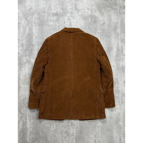 Vintage 1980s Jordache Brown Corduroy Sport Jacket Size Large