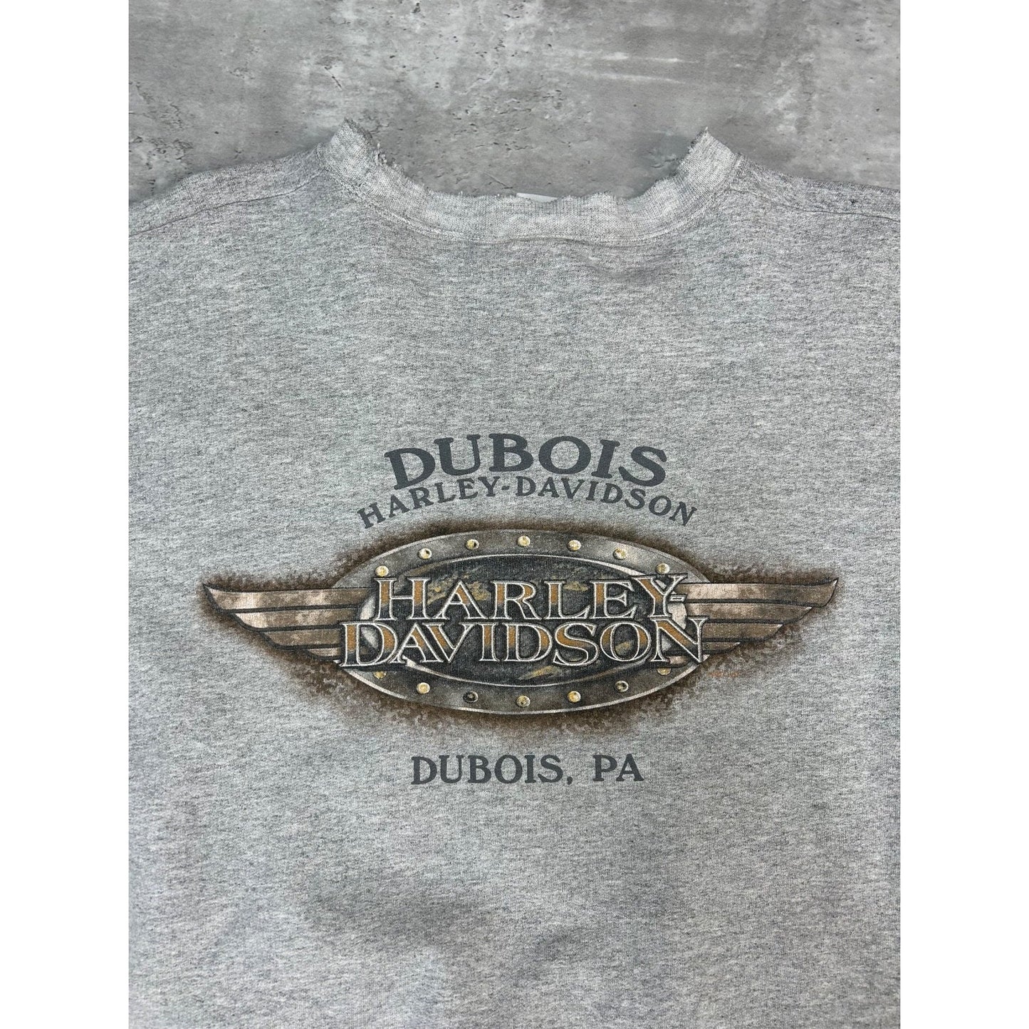 Harley Davidson Motorcycles Crest Graphic Sweatshirt Size 2XL Gray