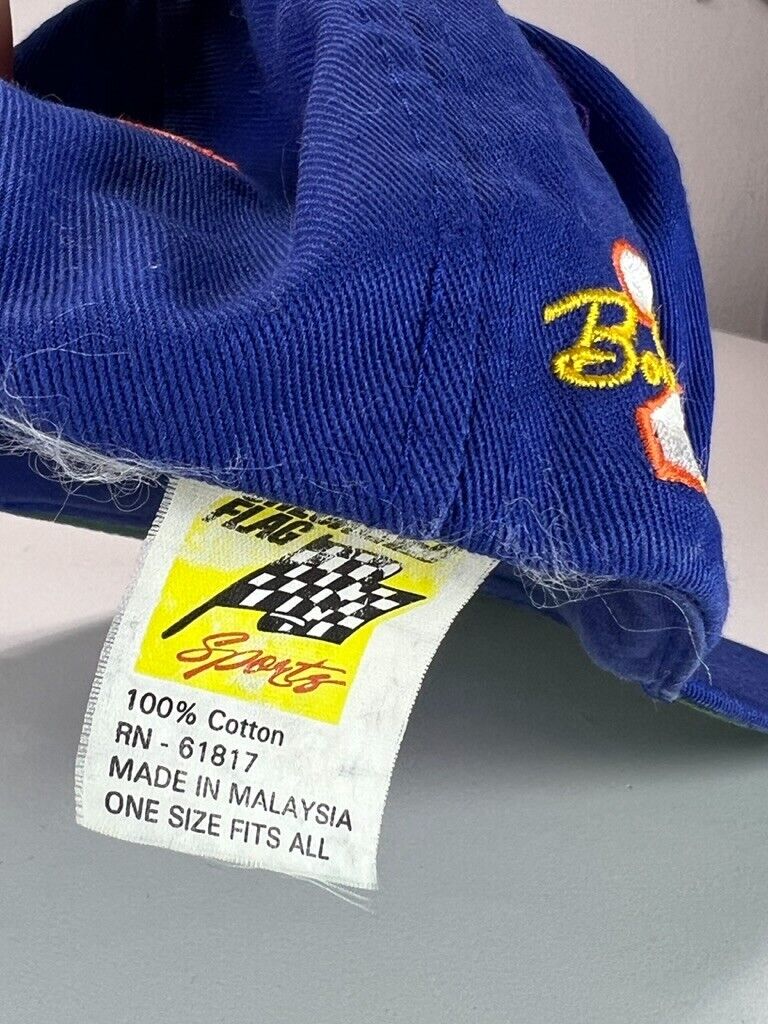 Vtg #22 Bobby Labonte Nascar Maxwell House Racing Embroided Snapback Hat OSFA