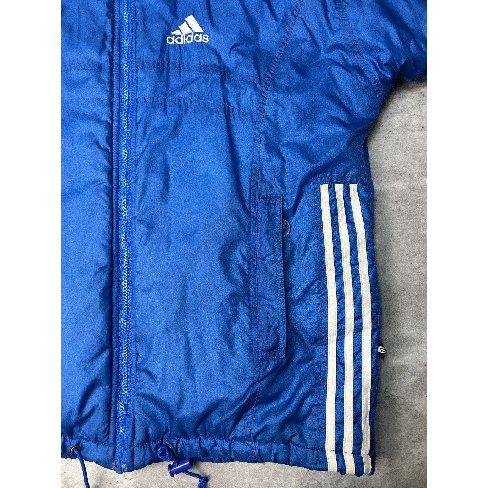 Vintage 90s Adidas Embroidered Logo Insulated Full Zip Jacket Size XL