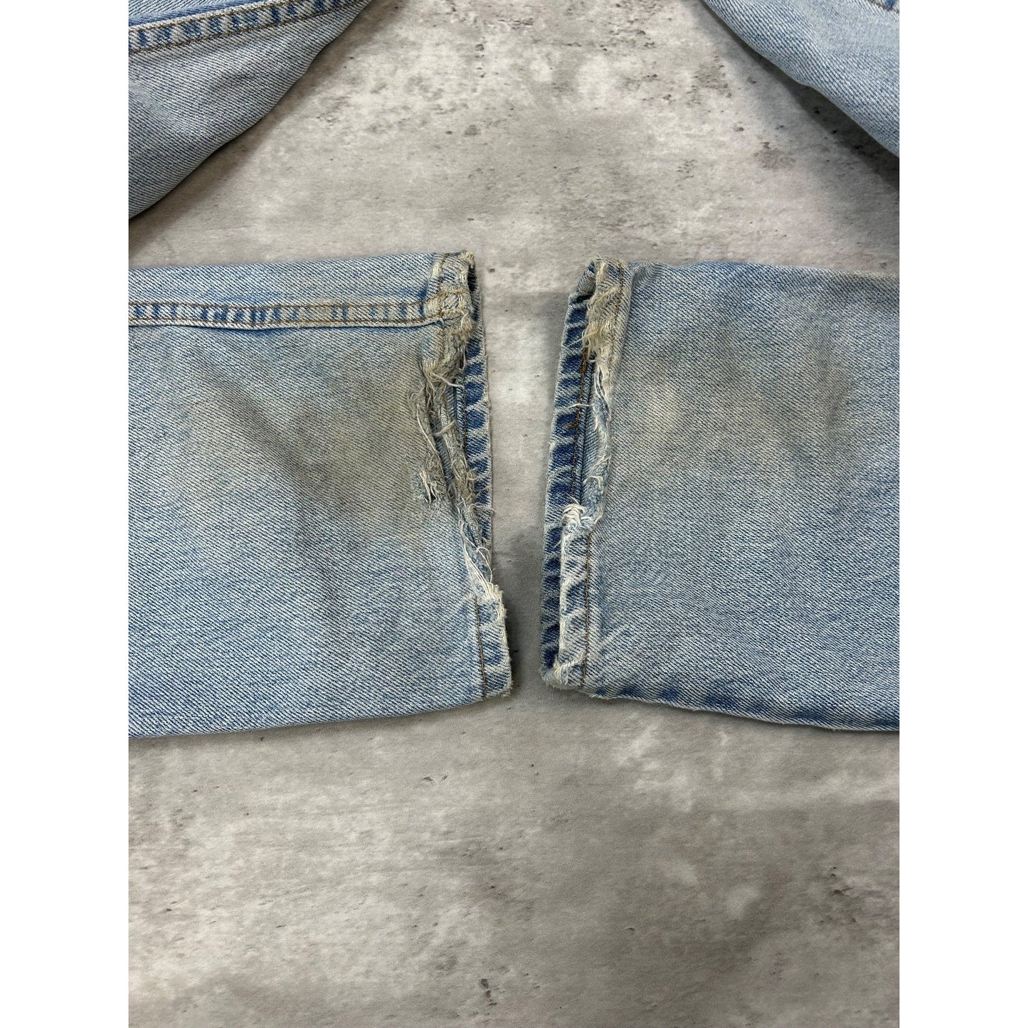 Vintage 90s Levis 550 Red Tab Light Wash Denim Pants Size 32 Blue