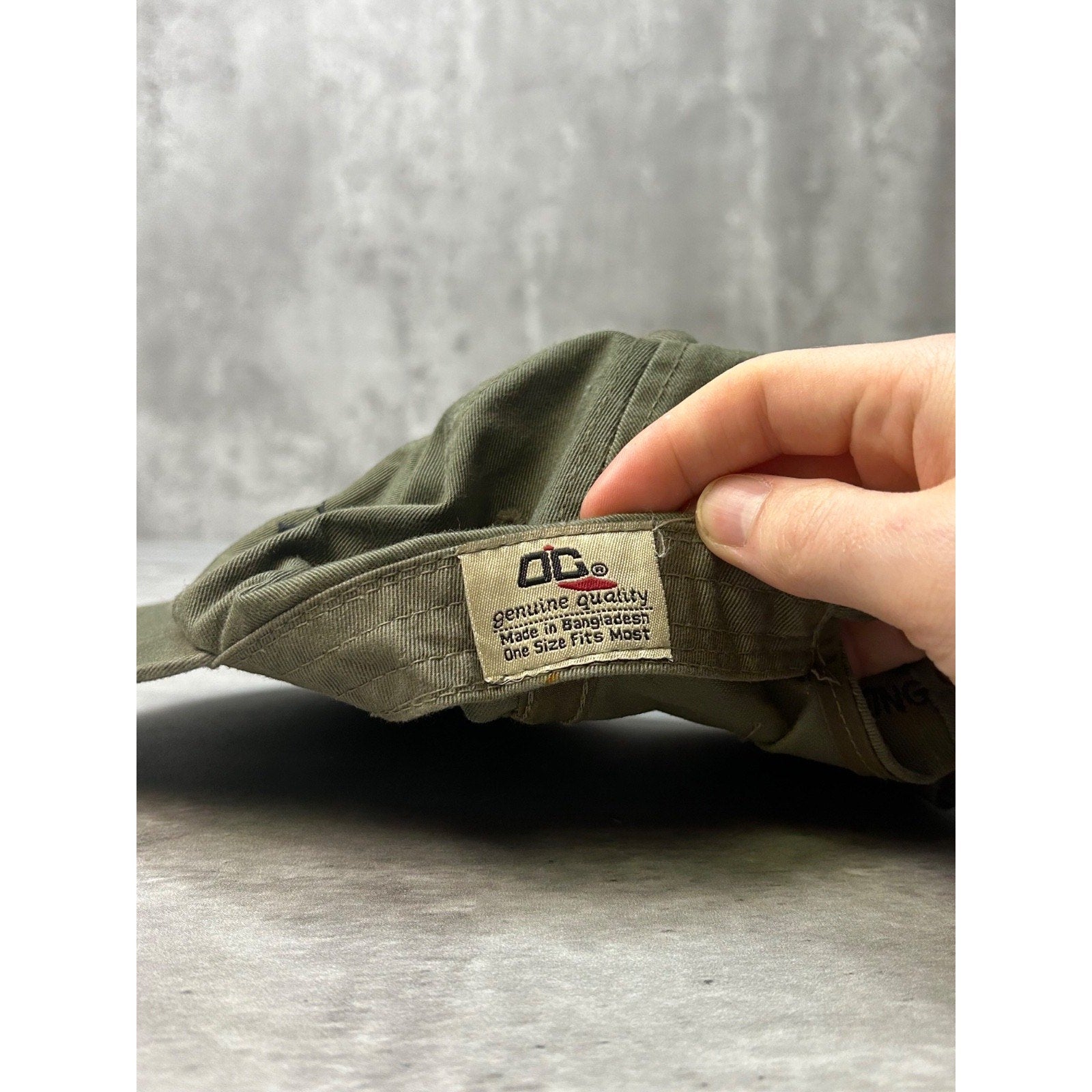 Vintage 90s Gary Wright Safaris Embroidered Spellout Strapback Hat OSFA