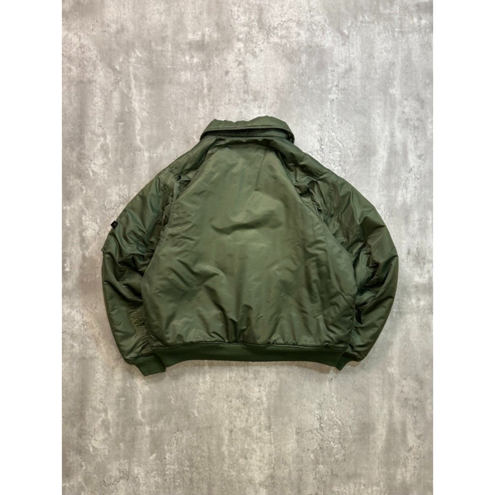 Vintage 80s/90s US Military Insulated Full Zip Pilots Bomber Jacket Size XL
