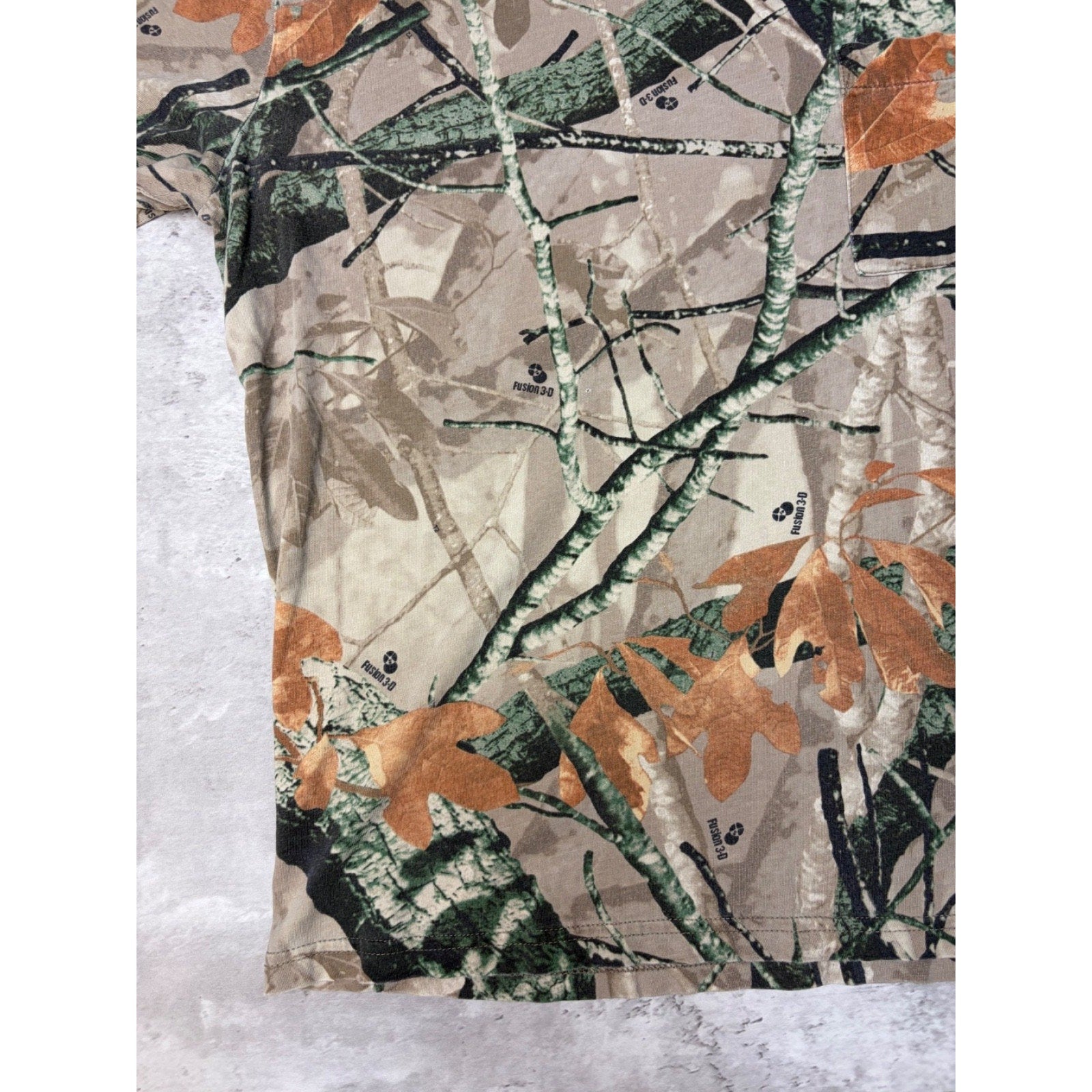Vintage Outfitters Ridge Fusion 3D Camo Long Sleeve Hunting T-Shirt Size Large