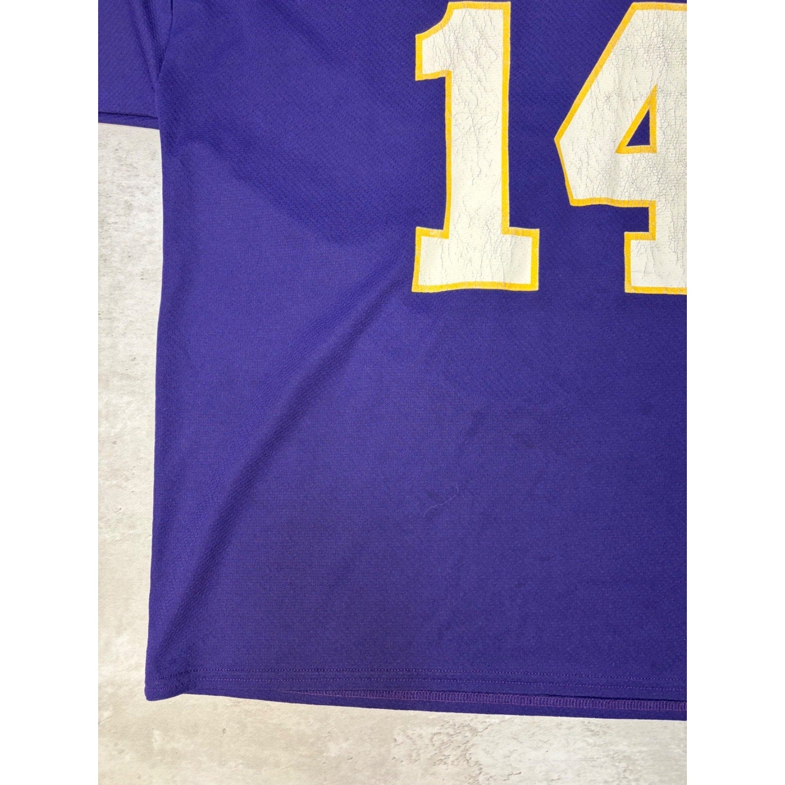 Vintage 90s Brad Johnson #14 Minnesota Vikings NFl Logo 7 Jersey Size 2XL