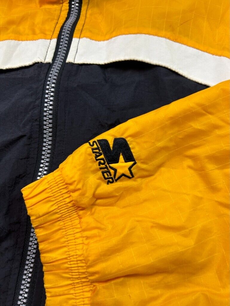 Vintage 90s Pittsburgh Steelers NFL Embroidered Starter Windbreaker Jacket Sz XL