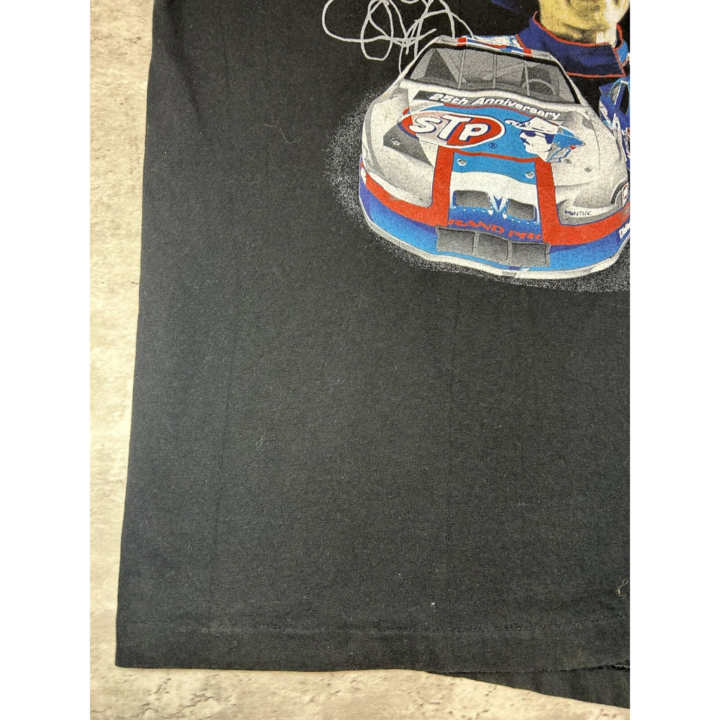 Vintage Richard Petty STP Racing Nascar Graphic T-Shirt Size 2XL Black