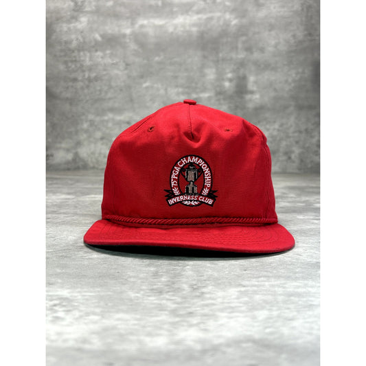 Vintage 90s Inverness Club 75th PGA Championship Golfing Strapback Hat OSFA