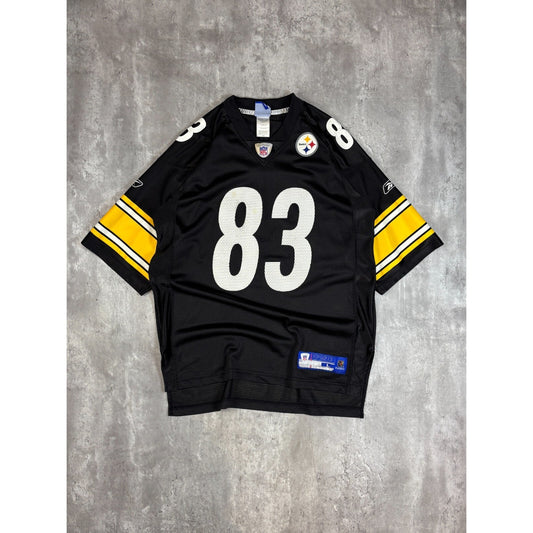 Vintage Heath Miller #83 Pittsburgh Steelers Reebok Football Jersey Size Large