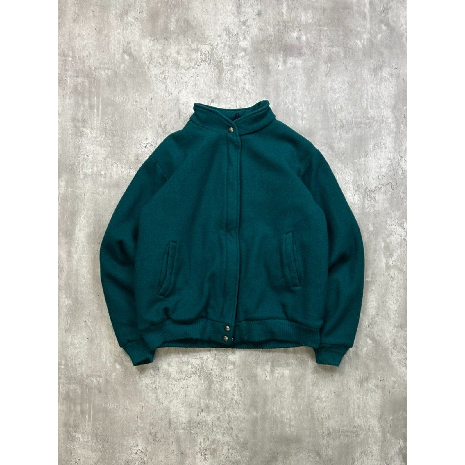 Vintage 90s Eddie Bauer Full Zip Varsity Style Bomber Jacket Size Large