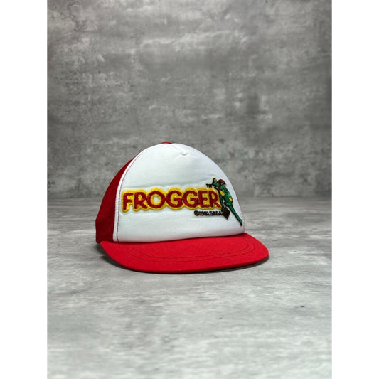 Vintage 1981 Frogger Embroidered Logo Video Game Promo Trucker YOUTH Hat OSFA