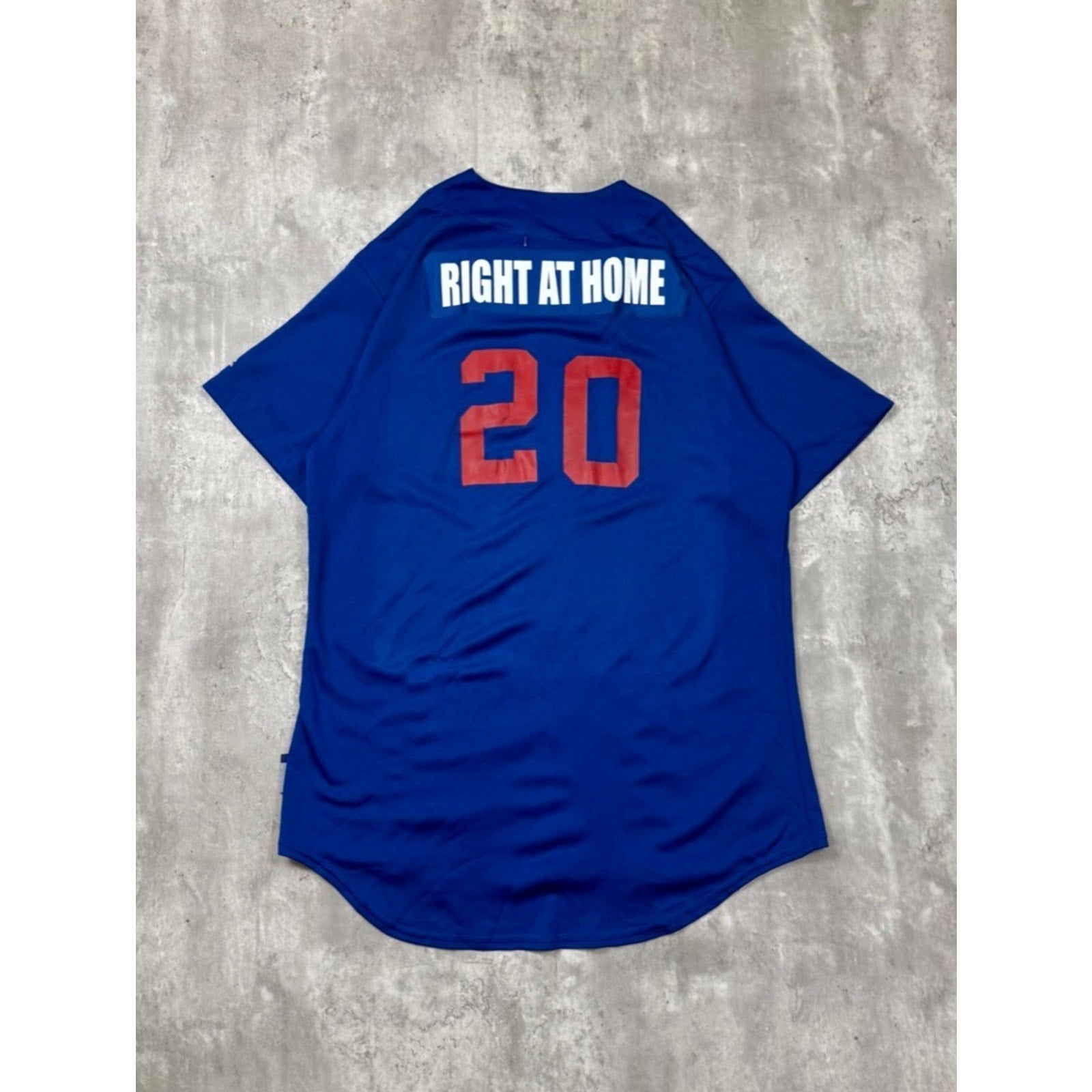 Vintage Texas Rangers #20 Right At Home Majestic Baseball Jersey Size Medium