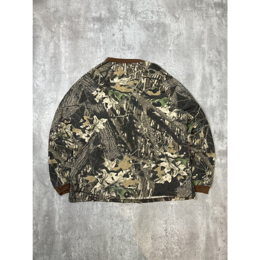 Vintage 90s Mossy Oak Break Up Tree Camo Long Sleeve T-Shirt Size XL