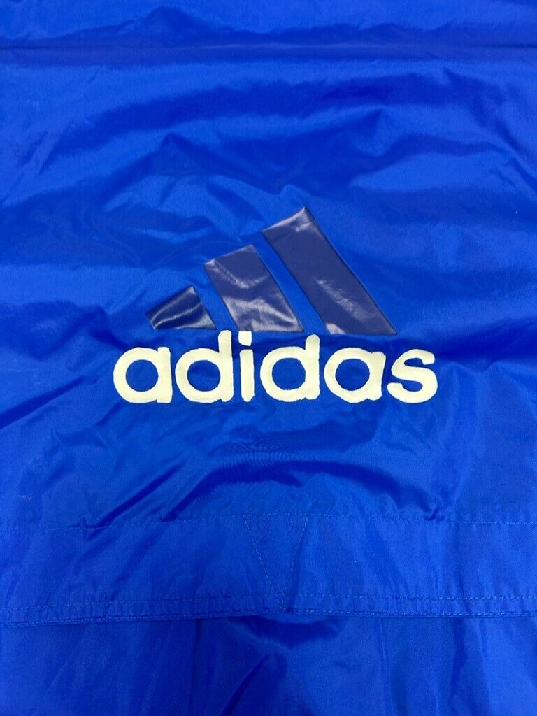 Vintage Adidas Embroidered Logo Hooded Full Zip Windbreaker Jacket Size Large