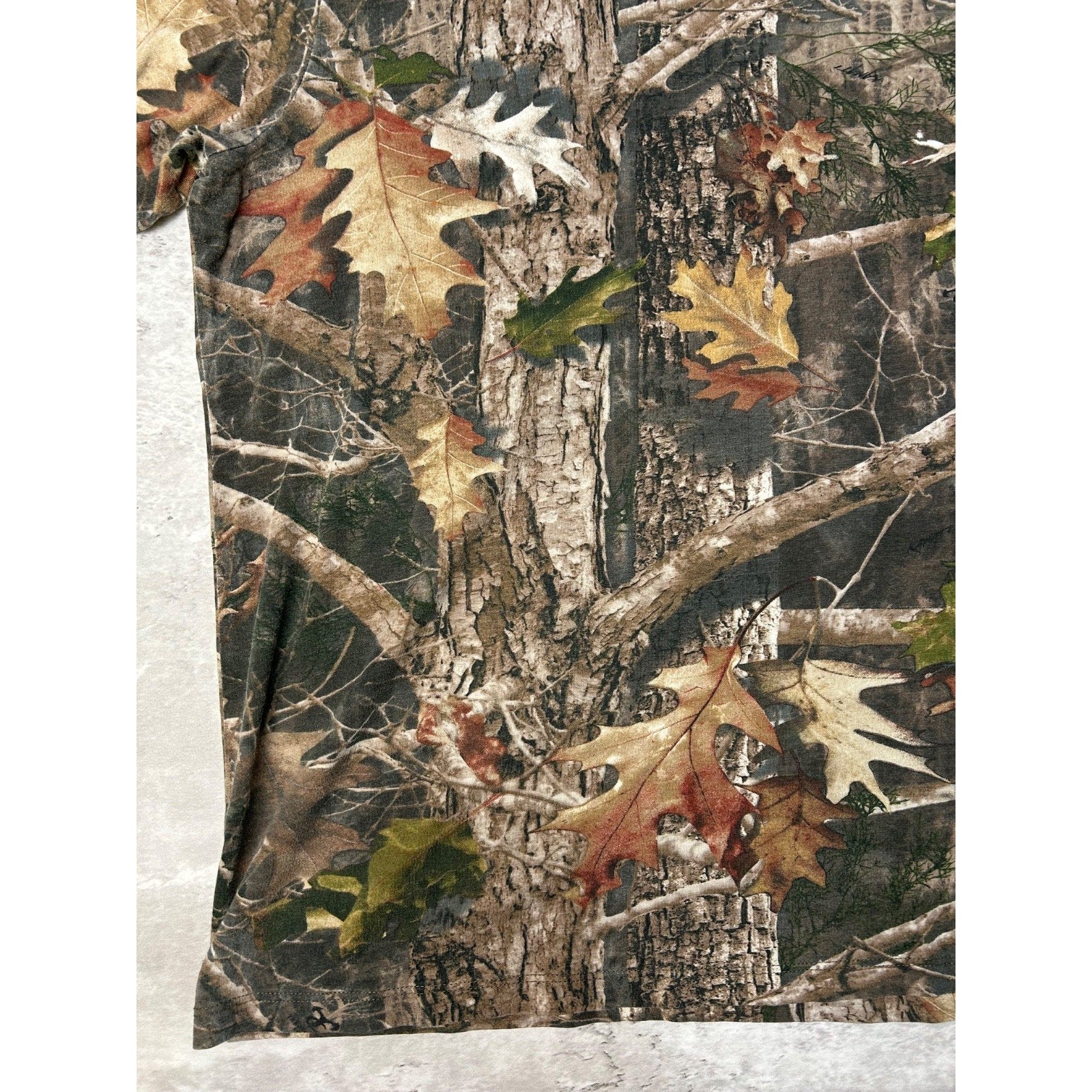 Vintage Red Head Tree Camo Hunting T-Shirt Size XL