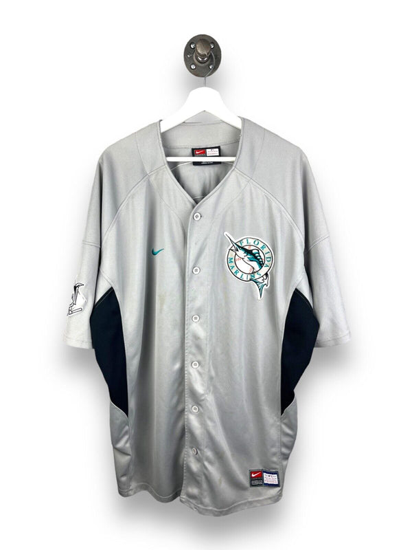 Vintage Nike Team Josh Beckett #21 Florida Marlins MLB Baseball Jersey Size 2XL