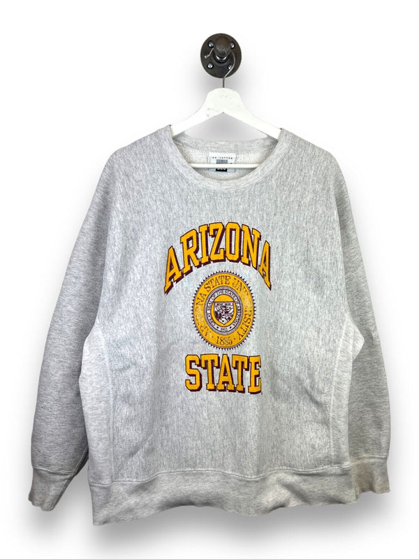 Vintage Arizona State Sun Devils Arc Spell Out NCAA Sweatshirt Size XL
