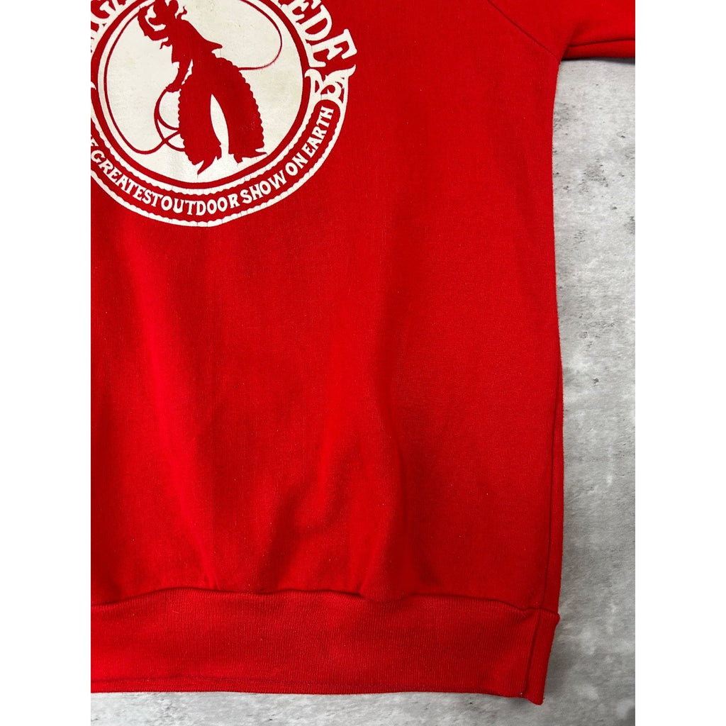 Vintage 90s Calgary Stampede Destination Spellout Graphic Sweatshirt Size Large