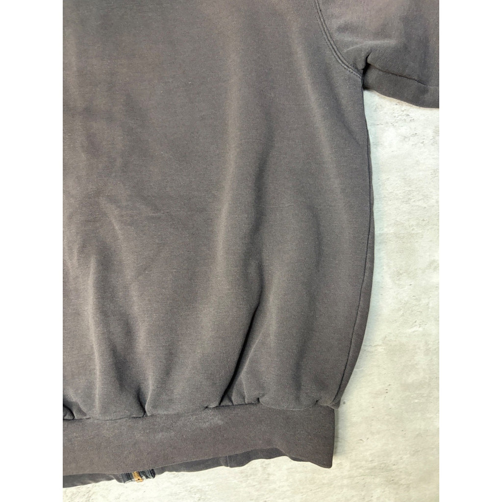 Vintage Carhartt Thermal Lined Full Zip Embroidered Patch Sweatshirt Size Large