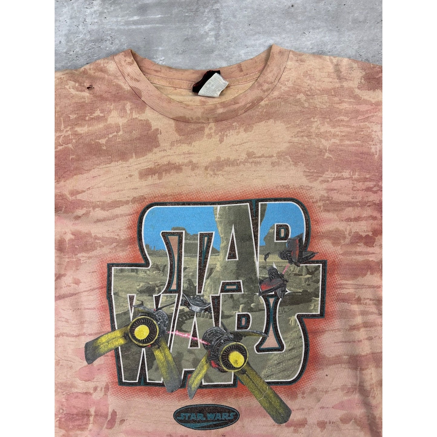 Vintage 1999 Star Wars The Phantom Menace Pod Racing Movie Promo T-Shirt YOUTH L
