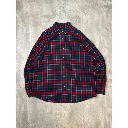 Chaps Ralph Lauren Plaid Long Sleeve Button Up Shirt Size 2XL