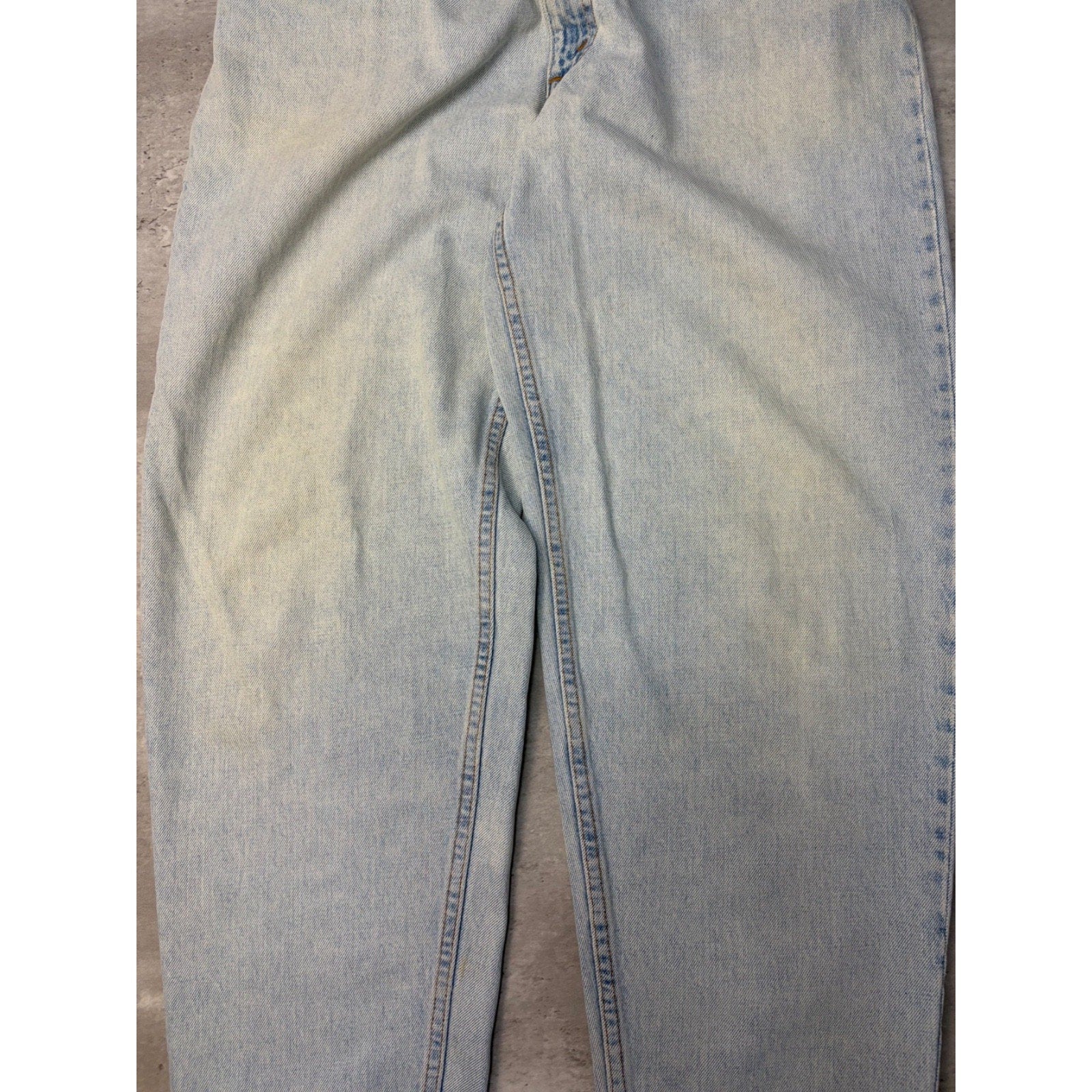 Vintage 90s Levis 560 Red Tab Relaxed Fit Tapered Light Wash Denim Pants Size 35
