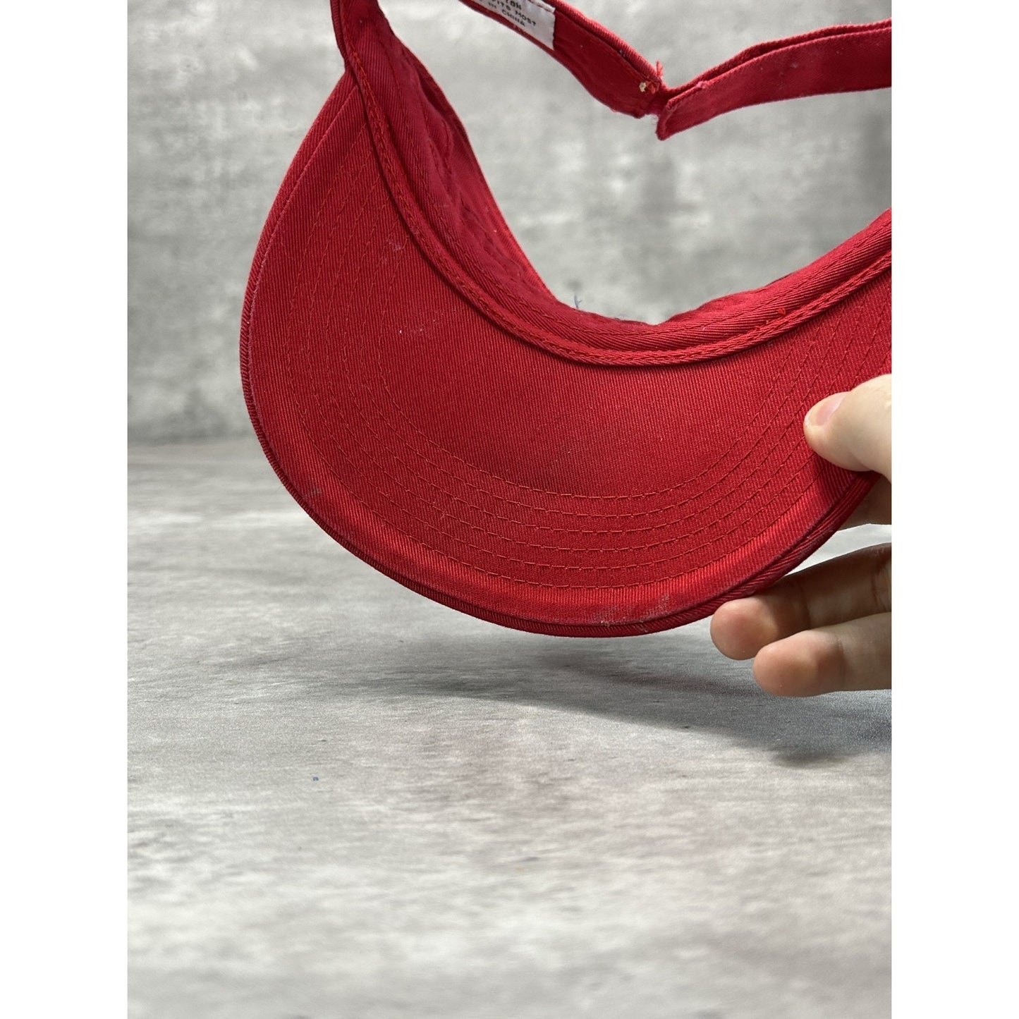 Vintage 2003 US Open Embroidered Spellout Snapback Visor OSFA Red