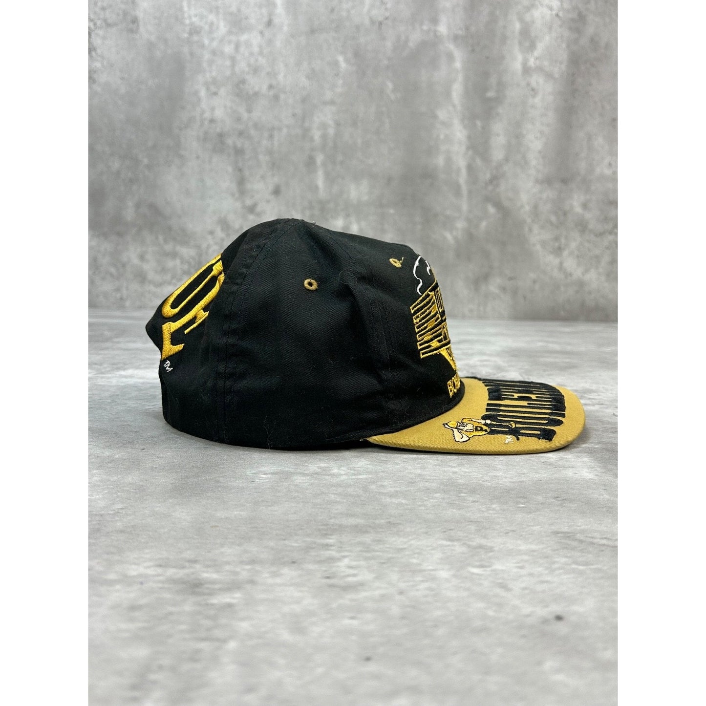 Vintage 90s Purdue Boilermakers NCAA Embroidered Logo Snapback Hat OSFA