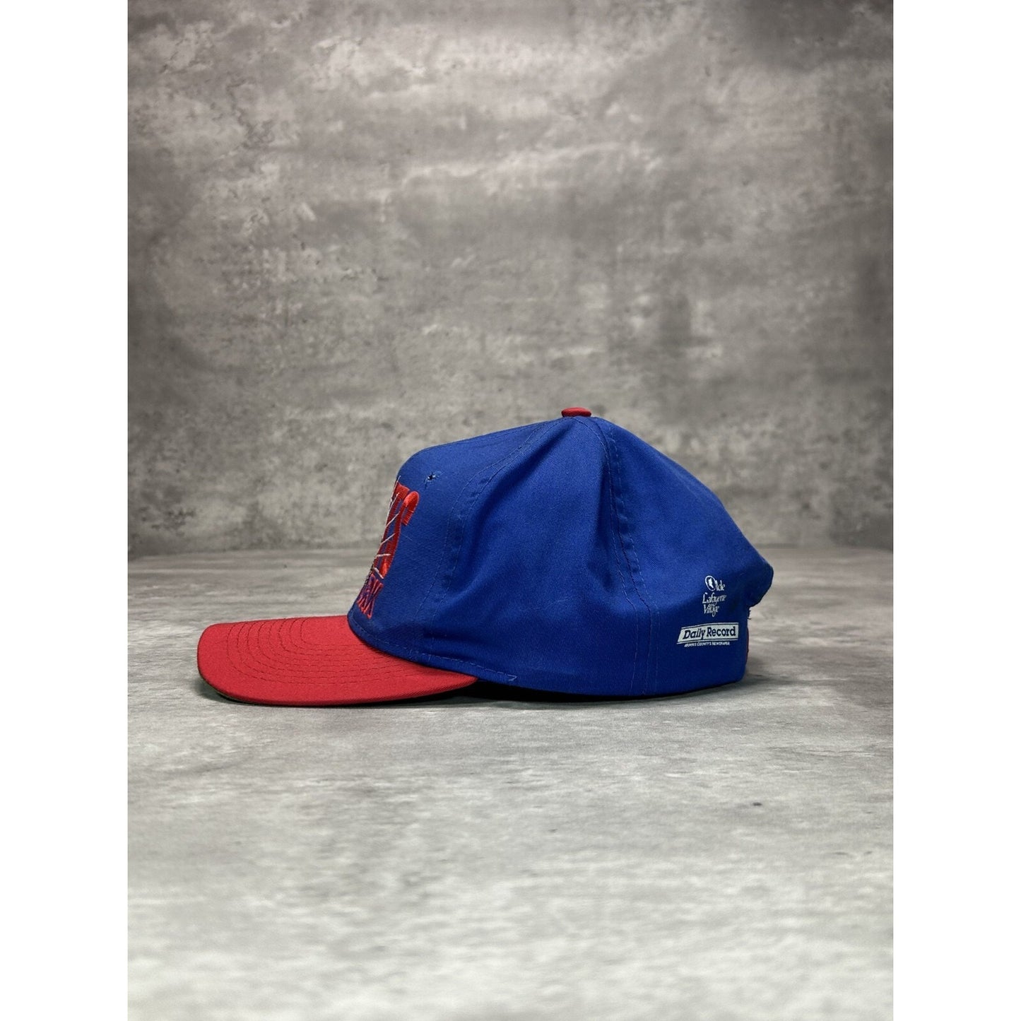 Vintage 90s New York Giants NFL Embroidered Spell Out Football Snapback Hat OSFA