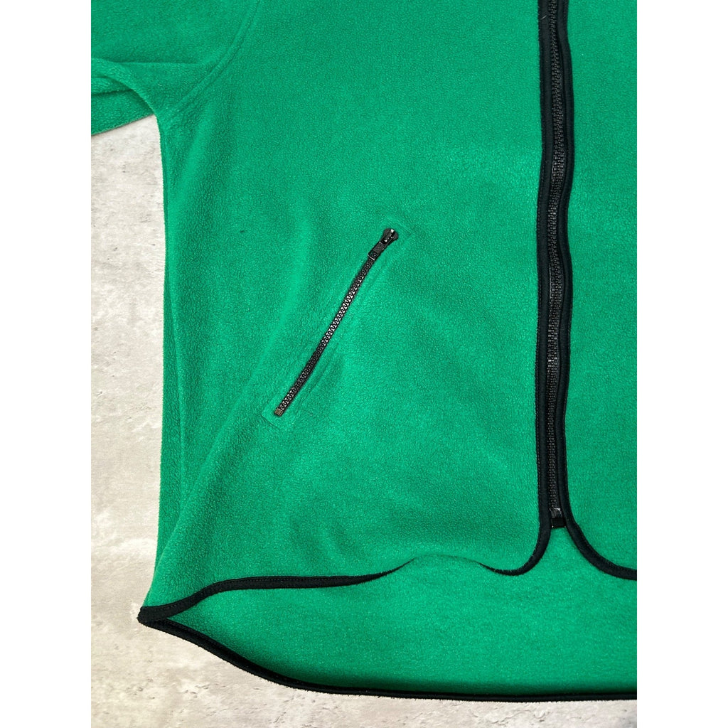 Vintage 90s Tommy Hilfiger Embroidered Flag Full Zip Fleece Sweatshirt Sz Large