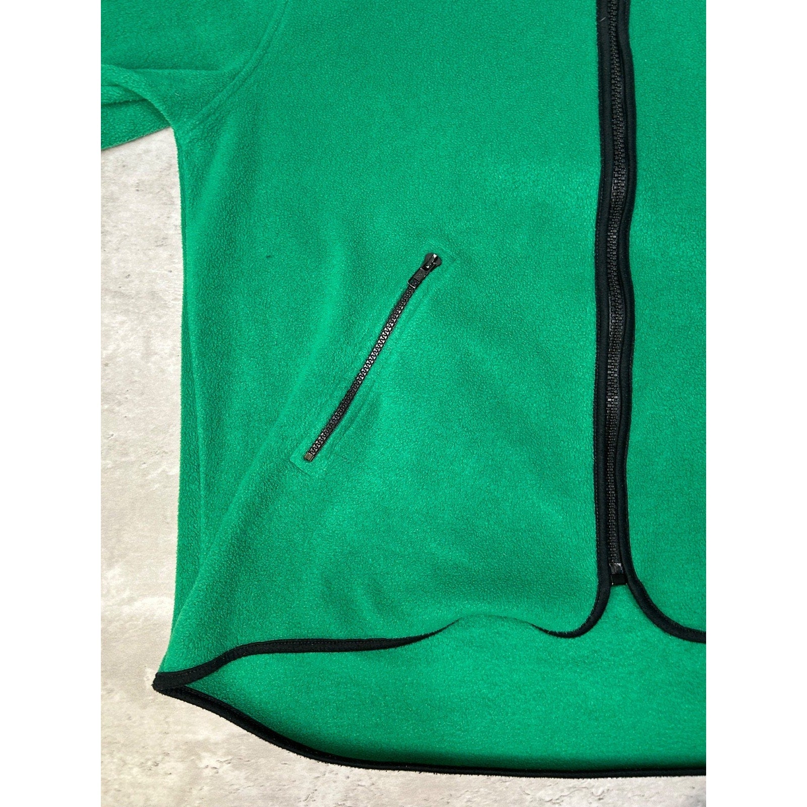 Vintage 90s Tommy Hilfiger Embroidered Flag Full Zip Fleece Sweatshirt Sz Large