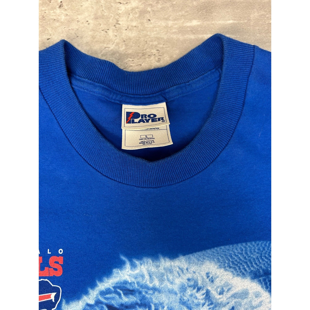 Vintage Buffalo Bills NFL Football Buffalo Graphic Tonal T-Shirt Size Large